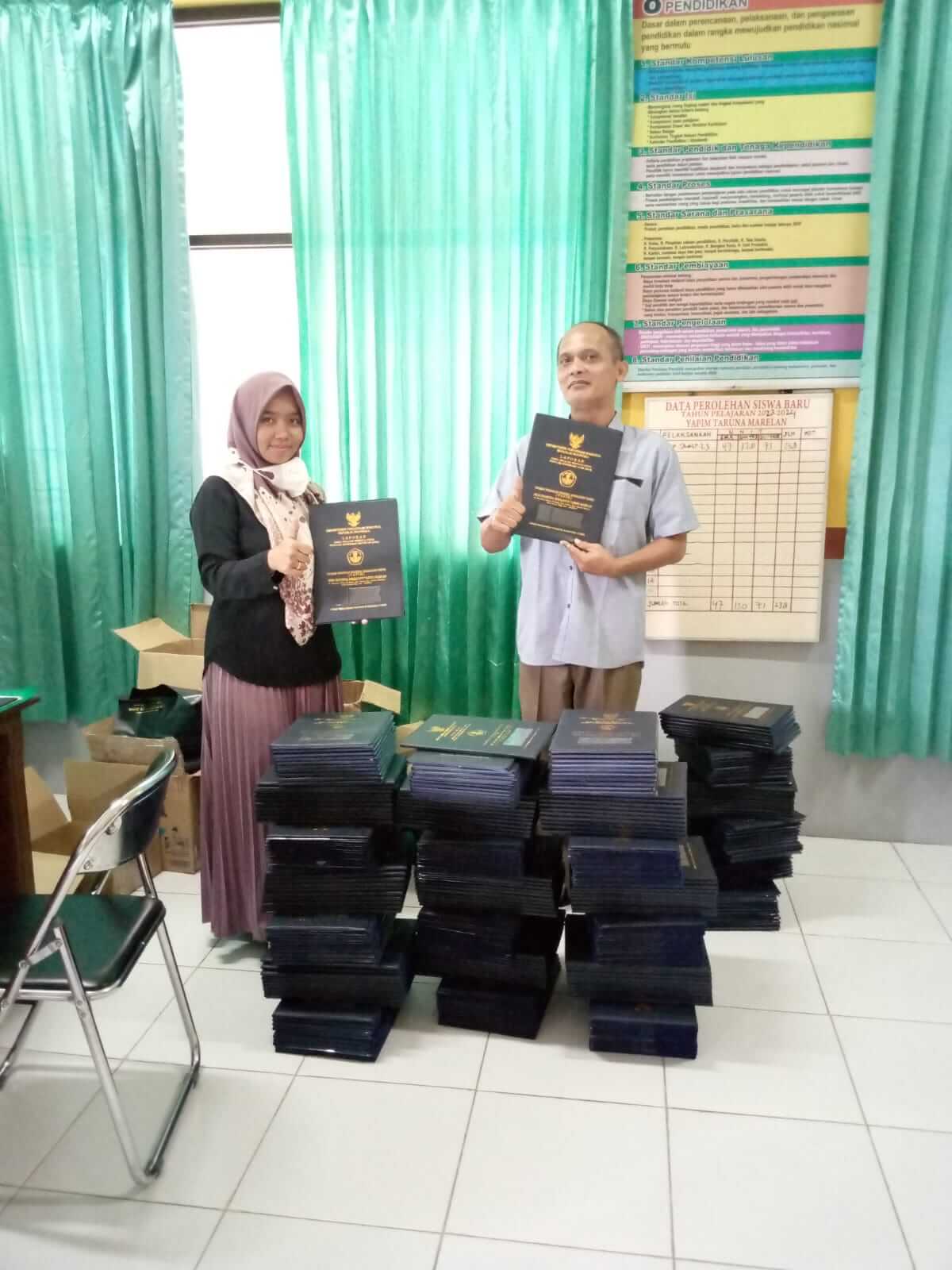 Sampul raport sekolah custom berkualitas dari pabrik