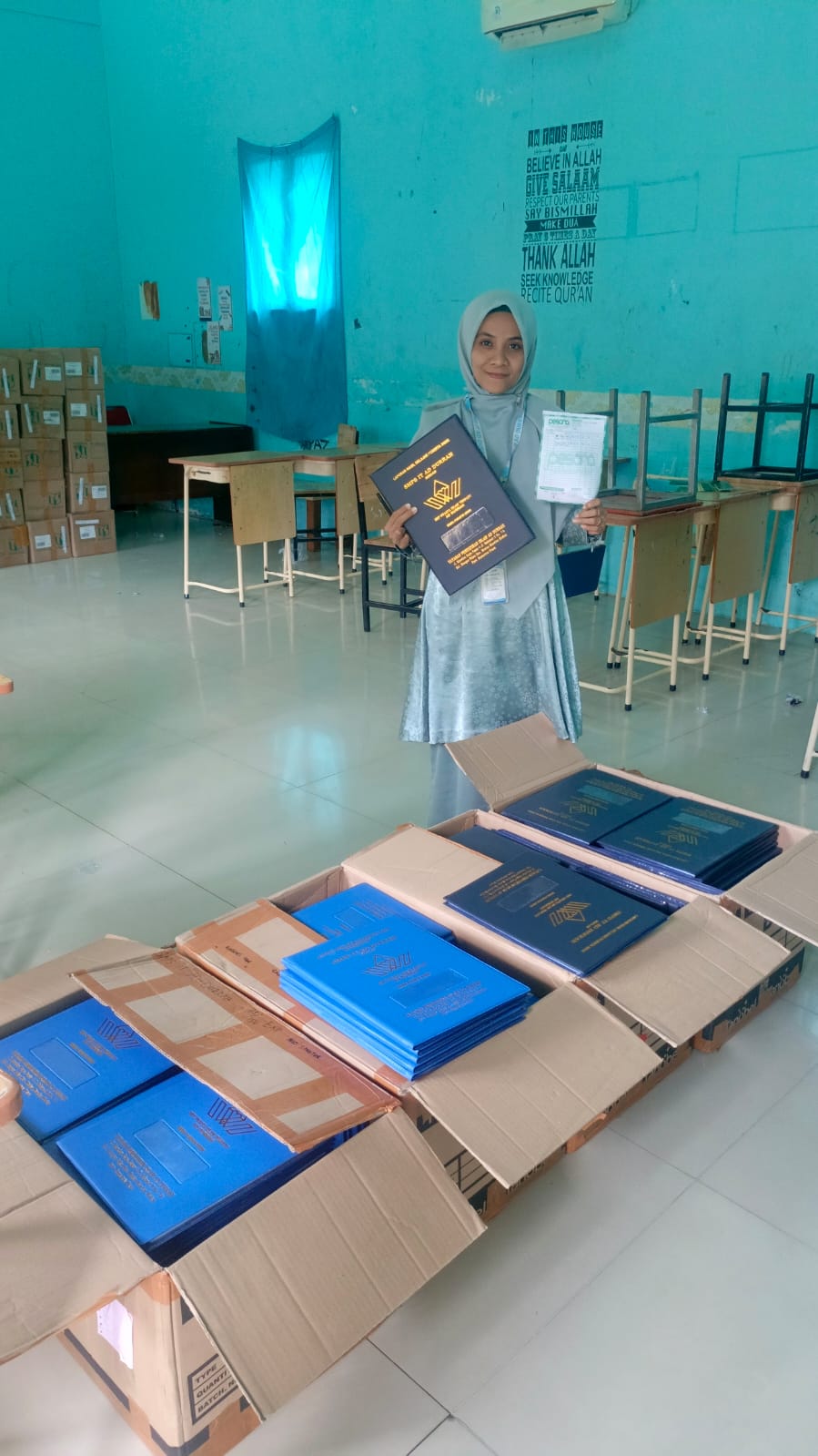 Sampul raport SMP Ad Durrah Medan produksi Percetakan Sampul Raport Pesona